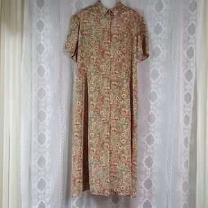 Vintage Leslie Fay 100% Polyester Made In USA Women's Dress Size 20 WP Plus